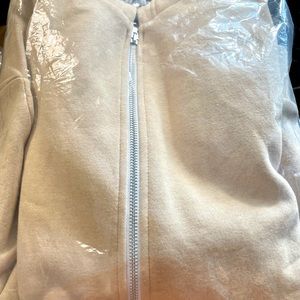 American Apparel Fleece Hoodie S Peppered Nude